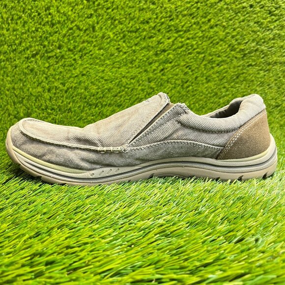 Skechers Expected Avillo Mens Size 10 Khaki Brown Casual Classic Slip On Shoes main image 8